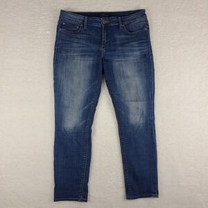 Silver Jeans Womens 8/29 Blue Lolita Capri Medium‎ Wash Denim